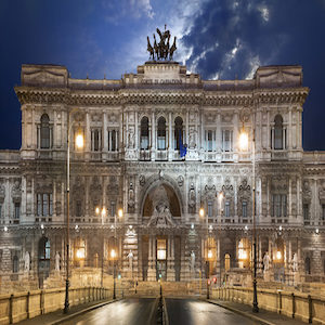 il fronte del palazzo della cassazione